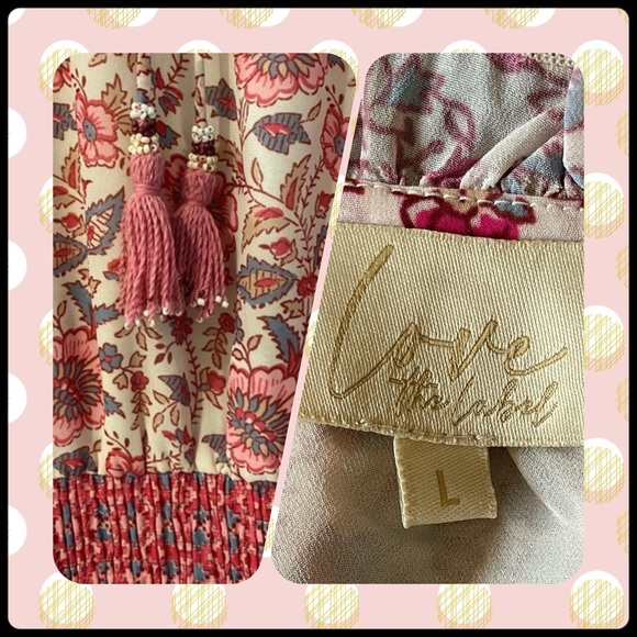 Love D Label Anthropologie Floral Boho Dress NWOT - Picture 2 of 5